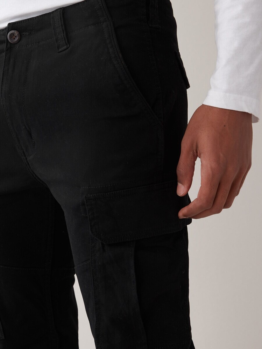 Брюки-карго Next Tapered Cargo Pants, черный — фото 4