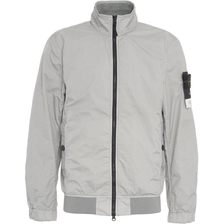 

STONE ISLAND Куртка с высоким воротником и значком компаса, Light Blue
