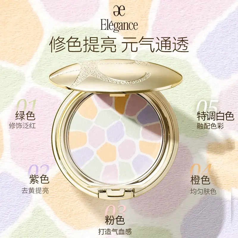 Набор макияжа Loose Powder Skin Corrector & Primer Natural Clear 8 Piece Set Elégance — фото 3