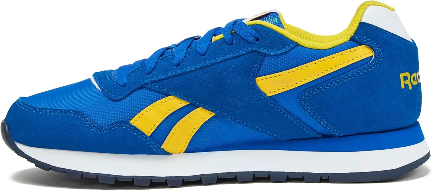 

Мужские кроссовки Reebok Glide - черные или белые теннисные туфли, размеры с 7 по 15, синий/золотой/белый