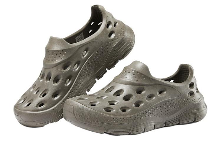 Фоамис Клоги Мужские Темно-Тауповые Skechers, Темно-Тауповый Умбра — фото 3