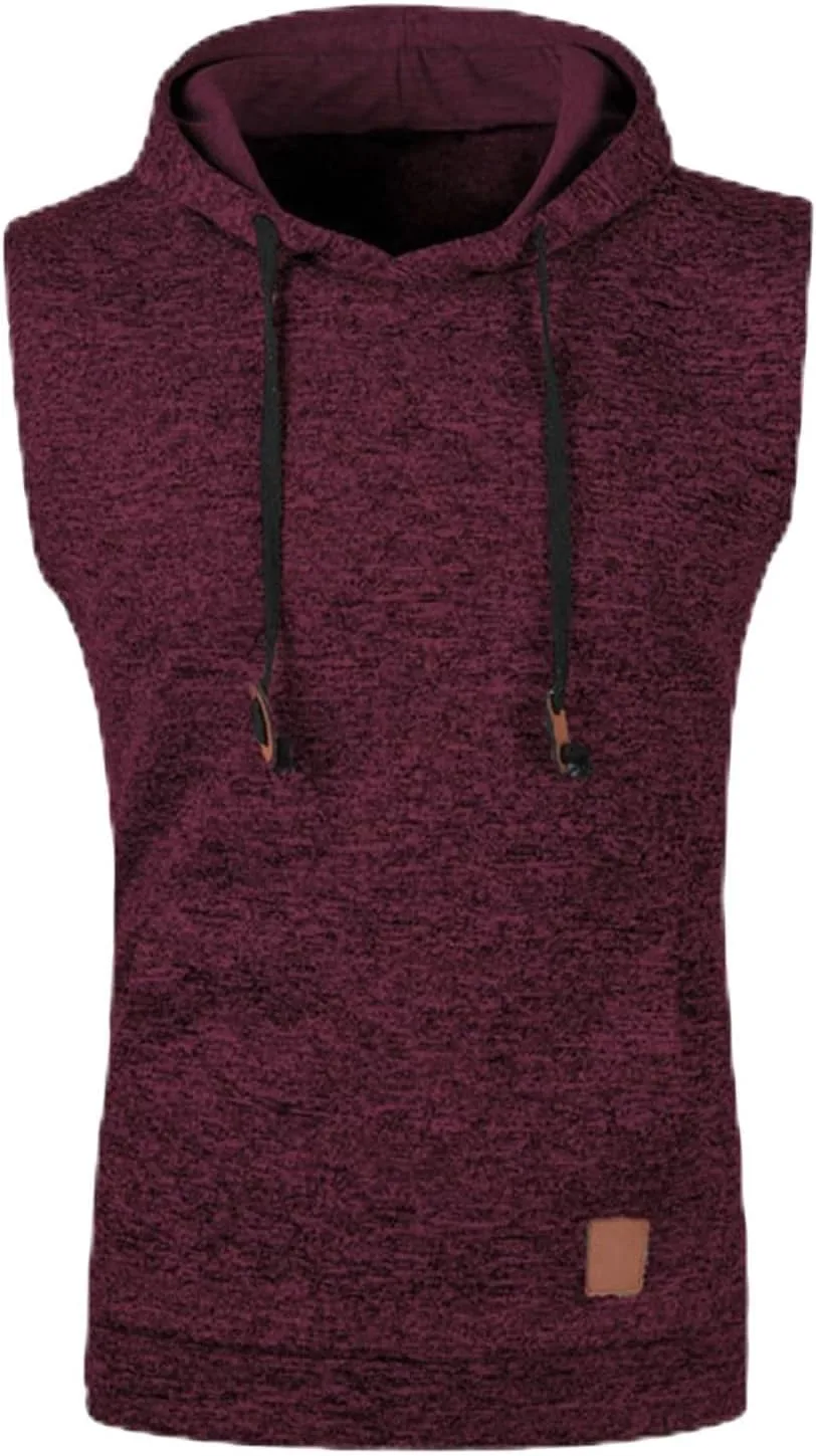 

Мужская майка с капюшоном для тренировок, без рукавов, влагоотводящая YSERB