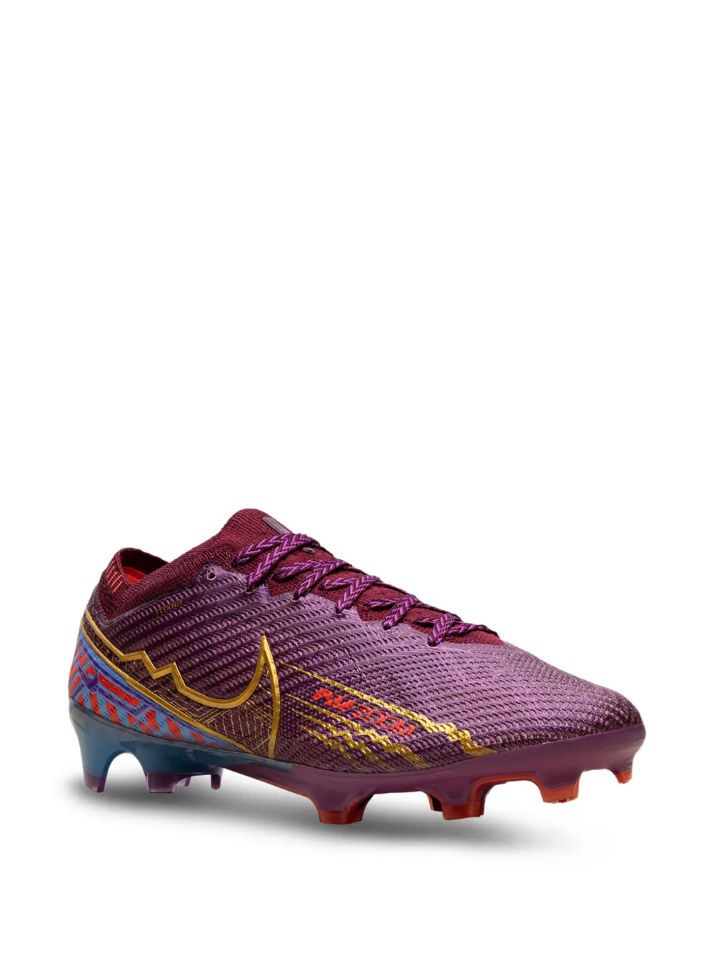 Кроссовки Zoom Mercurial Vapor 15 Elite KM FG Cleats Mbappe Dark Beet Nike, фиолетовый — фото 2