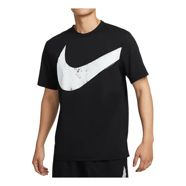 

Футболка hyverse dri-fit t-shirt 'big swoosh black' Nike, черный