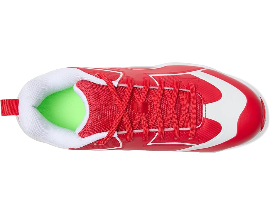 Детские бейсбольные бутсы Under Armour Leadoff Icon Low RM Jr. (Toddler/Little Kid/Big Kid) Under Armour Kids, Red/Red/White — фото 2