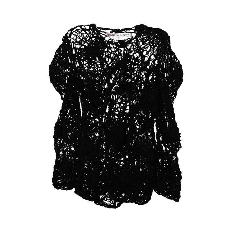 

Свитер Comme des Garçons Open Crochet Spider Web Knit Sweater Black, черный