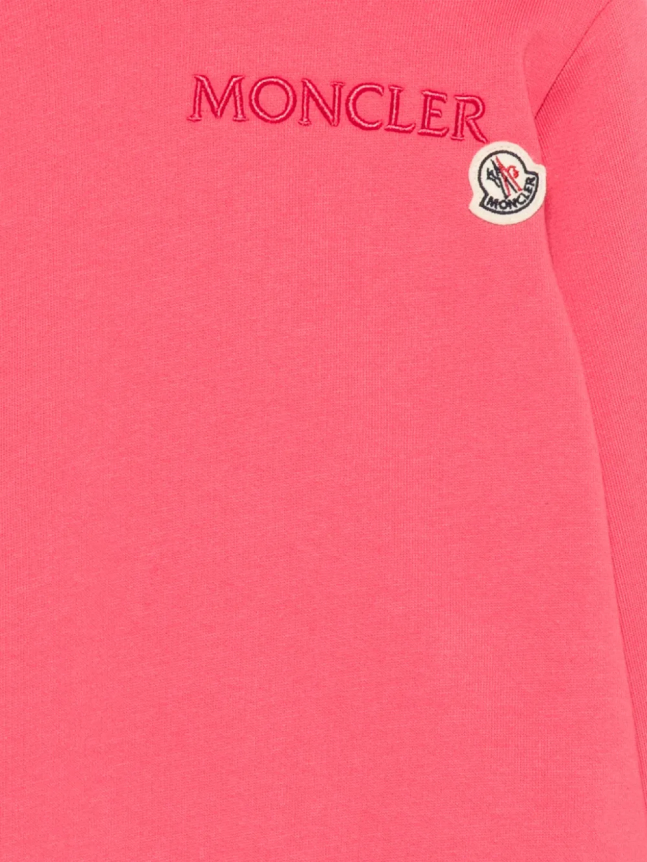 Moncler Enfant худи с нашивкой-логотипом, розовый — фото 3