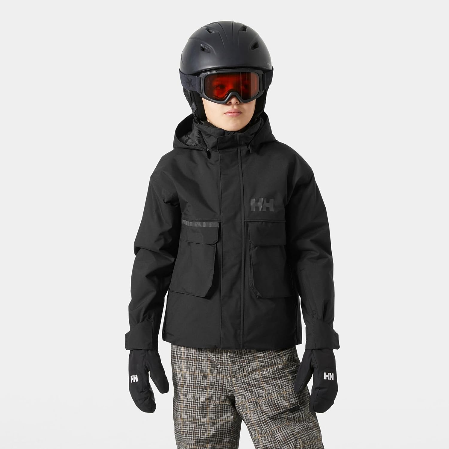 Helly-Hansen унисекс-детская куртка Jr Powder Lt (Big Kid) Helly Hansen, 990 Black — фото 3