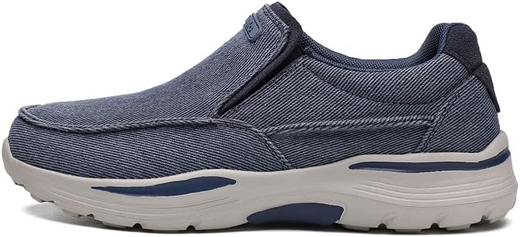 

Мужские повседневные лоферы на слипоне, удобные мужские мокасины для прогулок и вождения, мягкие повседневные кроссовки Soft Time Toy, синий