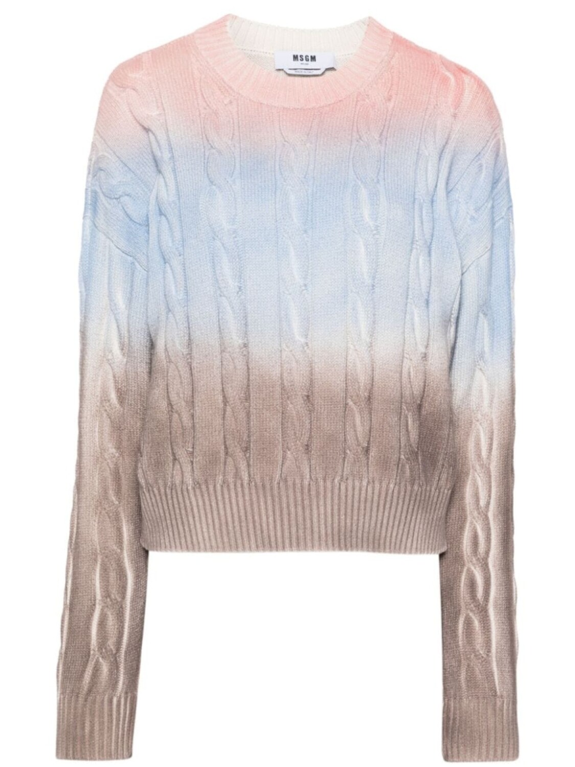 

MSGM джемпер фактурной вязки, розовый