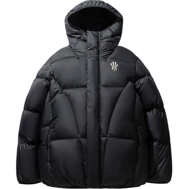 

ANTA Баскетбольная коллекция пуховик унисекс базовый черный, Basic Black