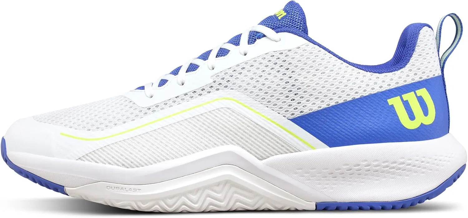 Мужские теннисные кроссовки Rush Pro Lite, White/Amparo Blue/Safety Yellow