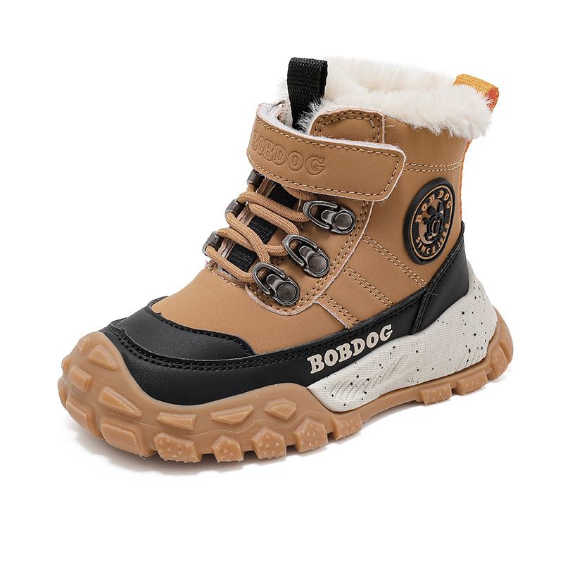 Детские хлопковые ботинки Balance Support BOBDOG, желтый/черный — фото 2