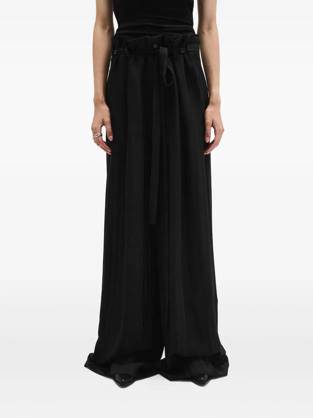 

Брюки-палаццо Odit Ann Demeulemeester, черный
