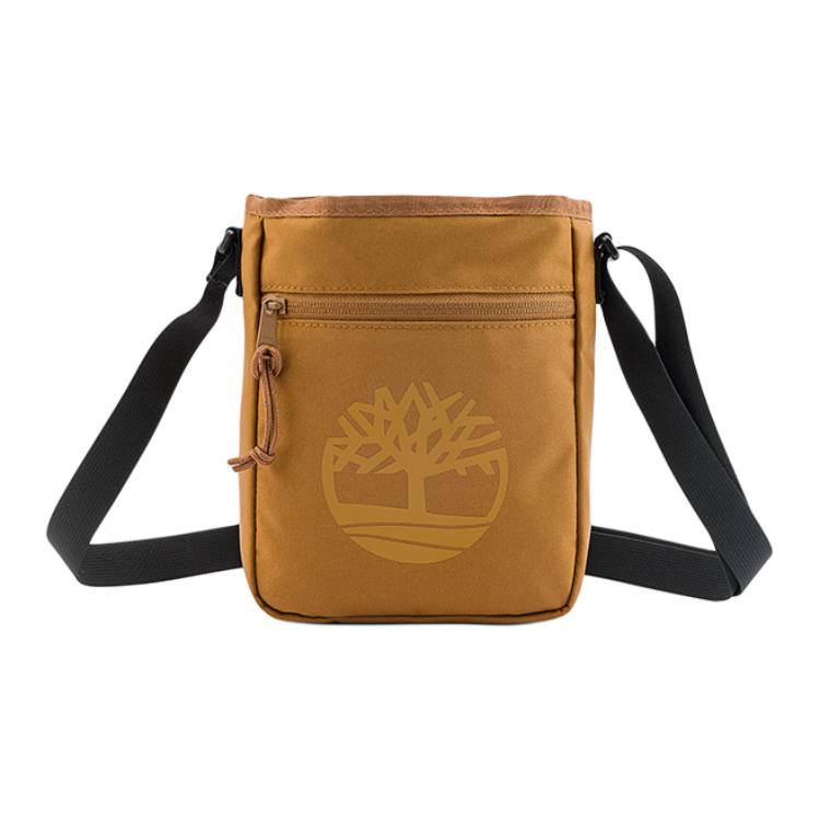 

Timberland Экологичная тканевая плечевая сумка унисекс темная пшеничная, Dark Wheat