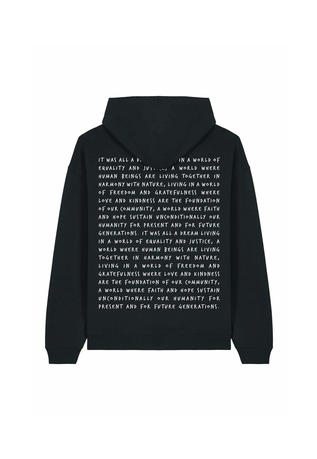 

Толстовка IT WAS ALL A DREAM BACK PRINT HEAVYWEIGHT - Hoodie Mira Paris, черный