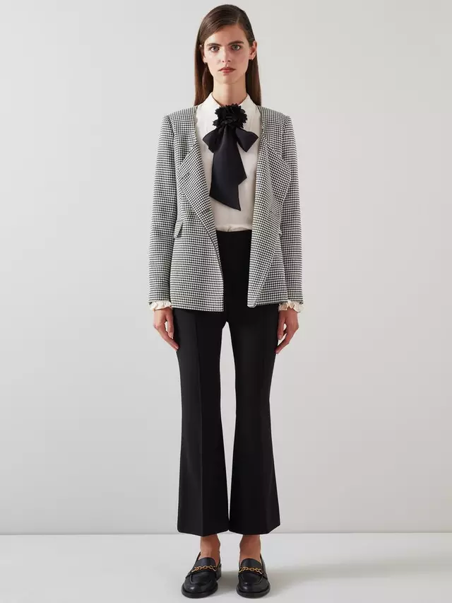 

Куртка L.K.Bennett Laurie Houndsooth, цвет black/cream