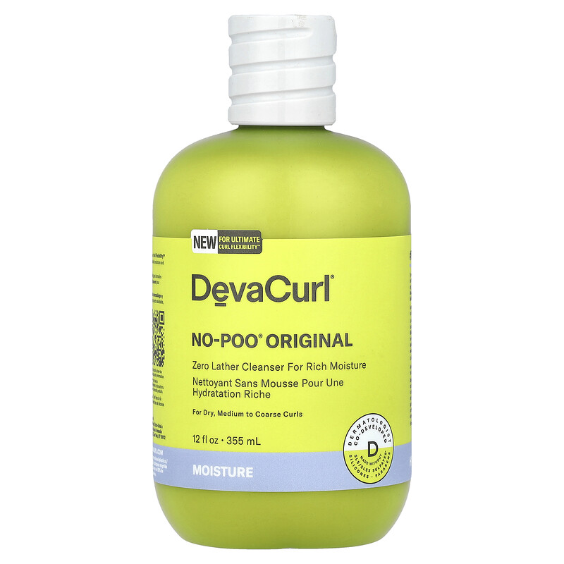 

DevaCurl, No-Poo Original, очищающее средство без пены, для сухих, средних и жестких локонов, 355 мл (12 жидк. Унций)
