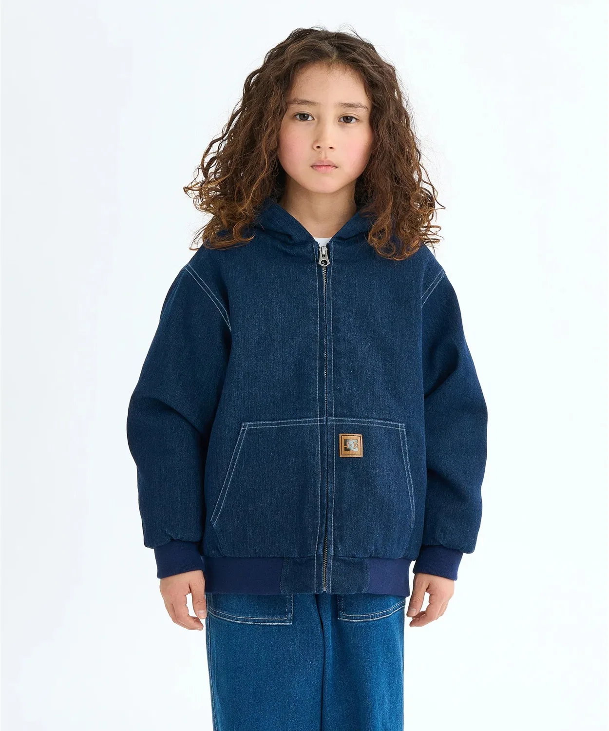 Куртка-бомбер детская DC Shoes 25KD Padded Hood Jacket стрейч-деним темно-синий