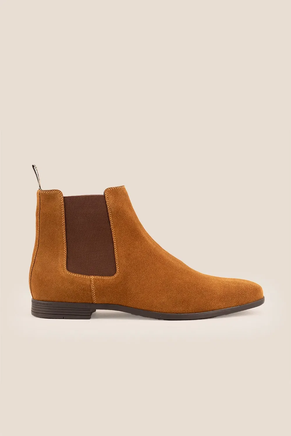 Челси ботинки из замши Darwin Suede Oswin Hyde, бежевый