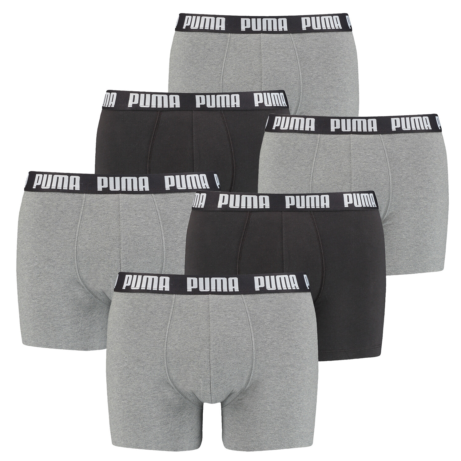 

Боксеры Puma Boxershorts PUMA EVERYDAY BOXER 6P, цвет 004 - Grey Combo