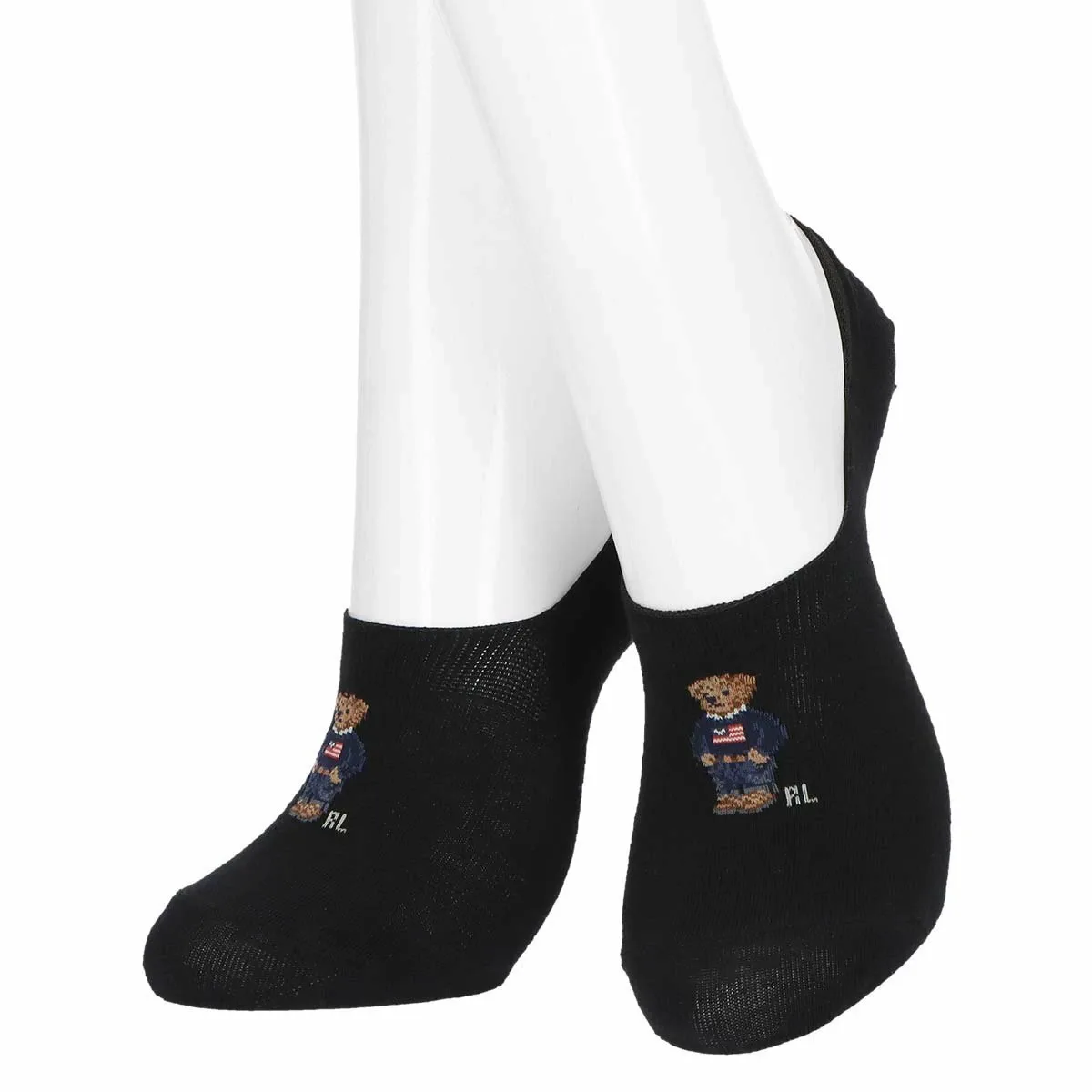 Мини-носки-комбинации из органического хлопка и джинсовой ткани Bearfoot Polo Ralph Lauren, 98. Black — фото 3