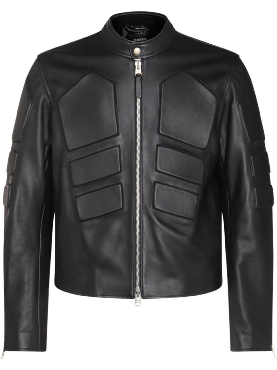 

Куртка из кожи со вставками Mackage, черный