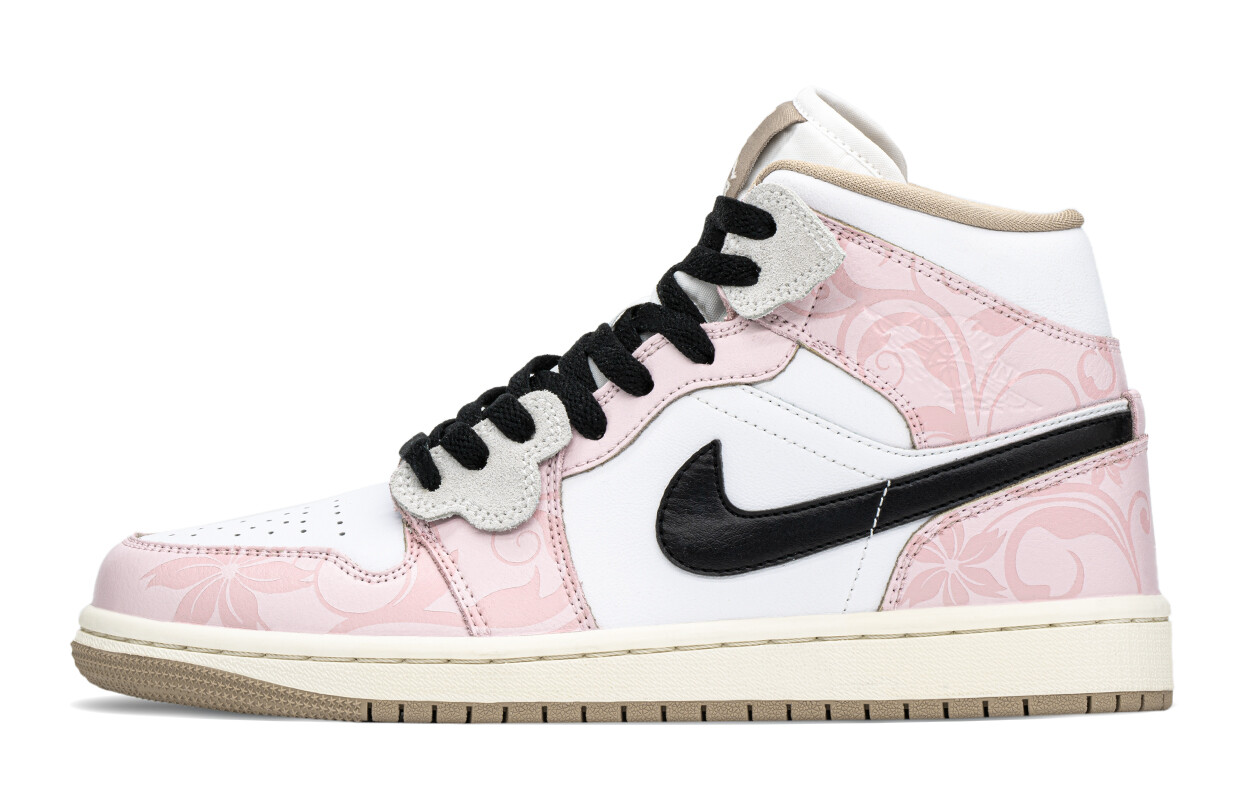 

Jordan Air Jordan 1 винтажные баскетбольные кроссовки женские, Pink/ Black