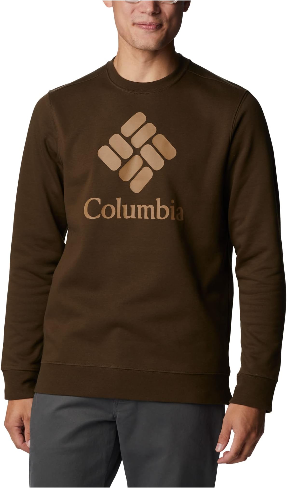 

Толстовка Columbia TrekCrew, цвет Olive Green/CSC Stacked Graphic