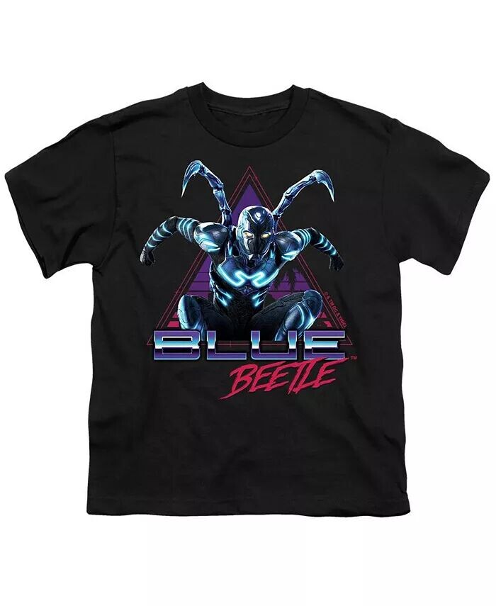 

Футболка с коротким рукавом Leaping Triangle для мальчиков Blue Beetle, черный