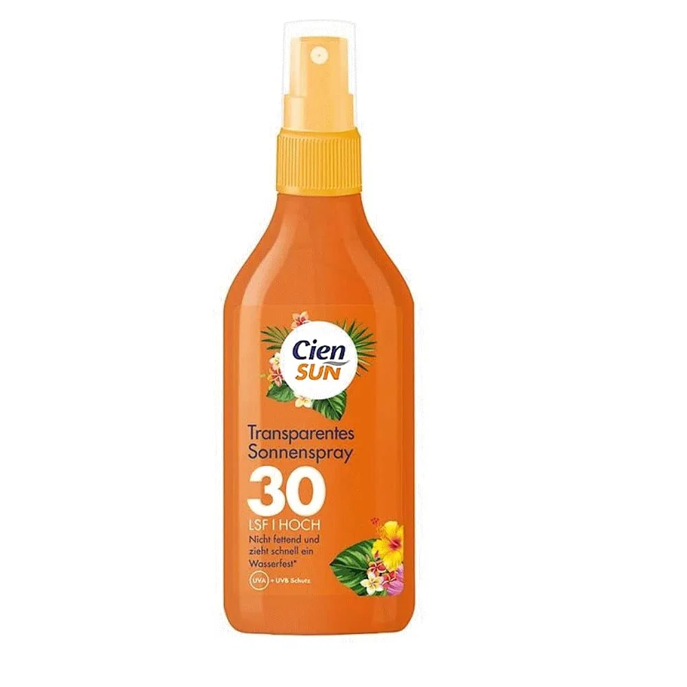 Прозрачный солнцезащитный спрей SPF 30 от Cien Sun Cien