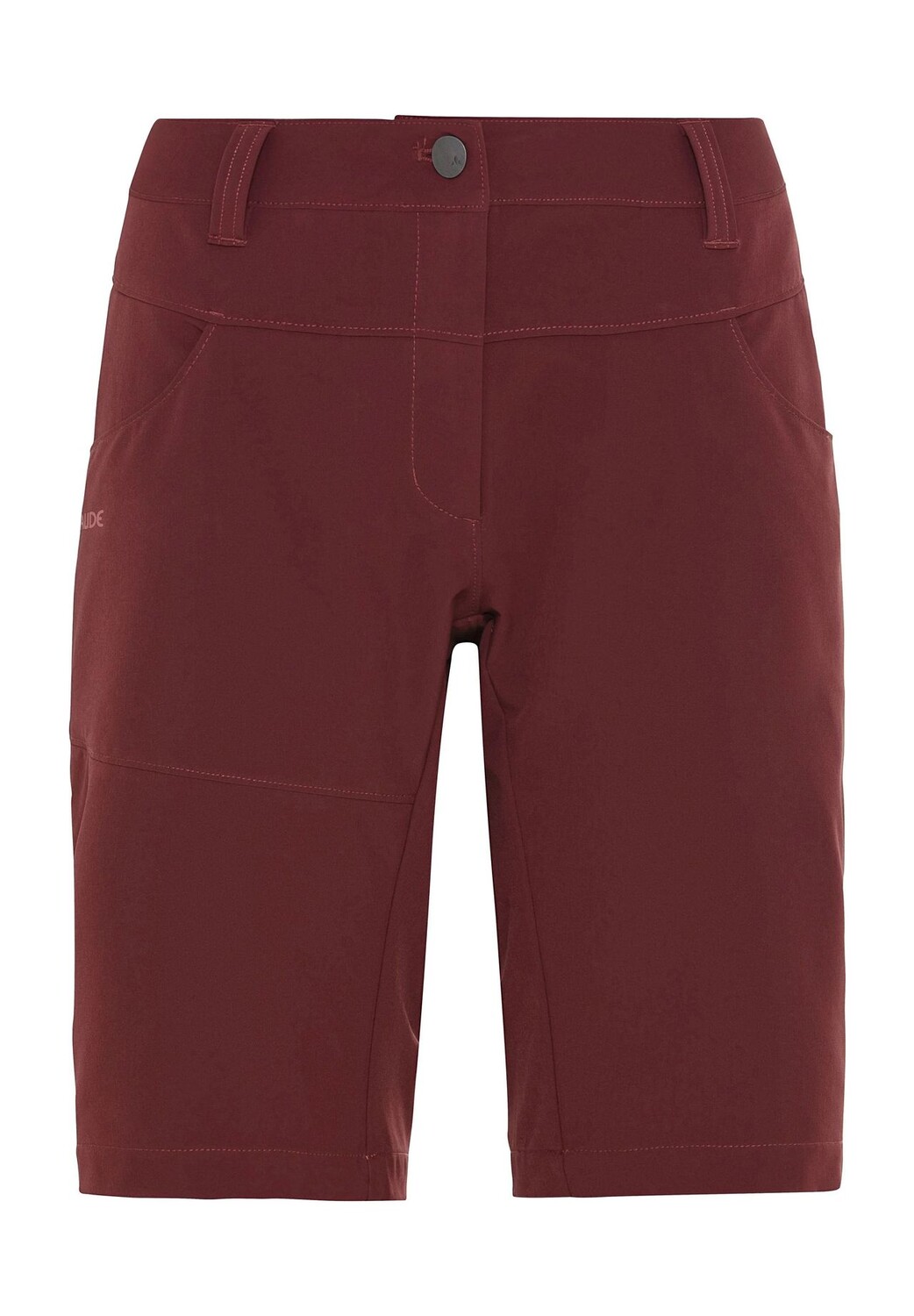 

Брюки уличные "Saria Bermuda II", декоративные швы, шлевки, женские VAUDE, цвет 261 Dark Cherry