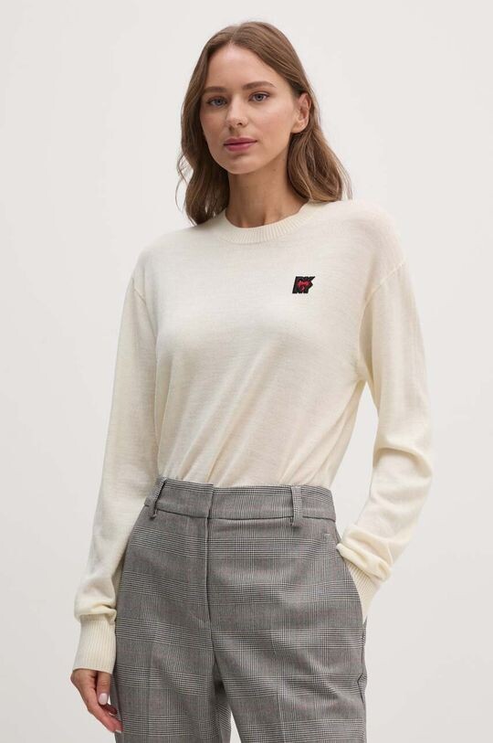 

Шерстяной свитер Dkny, бежевый