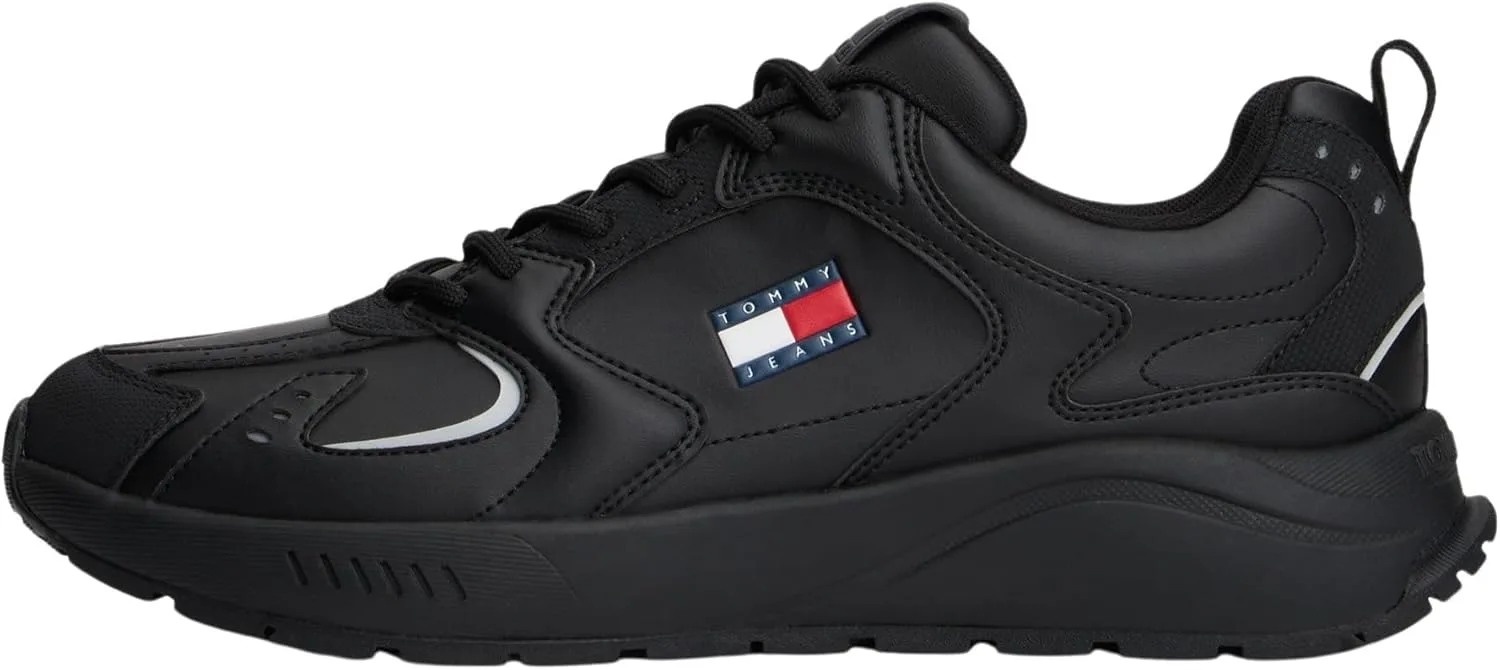 Кроссовки Tommy Jeans Herren Runner с логотипом, черный