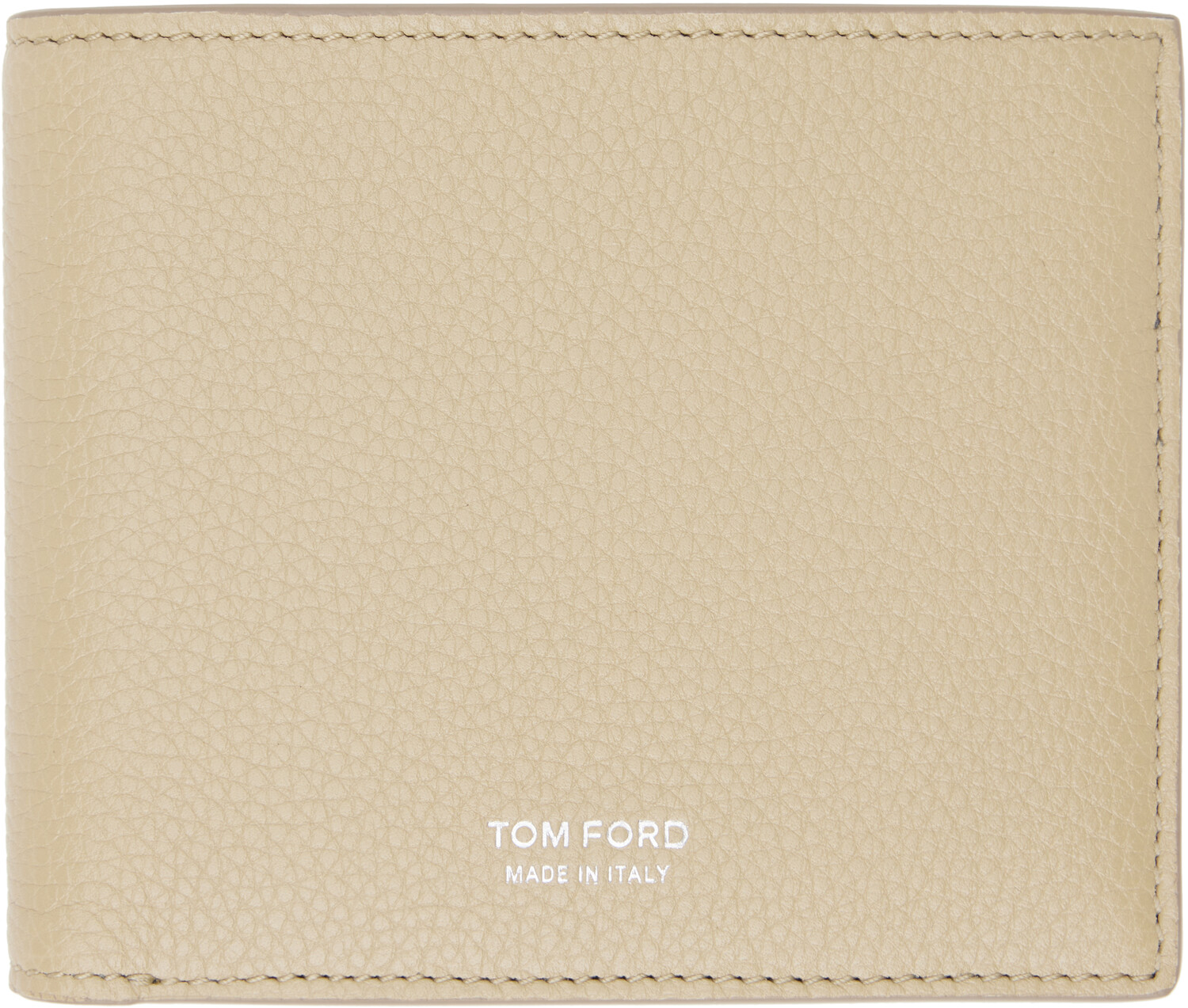 

Классический кошелек двойного сложения из бежевой зернистой кожи TOM FORD, Dune