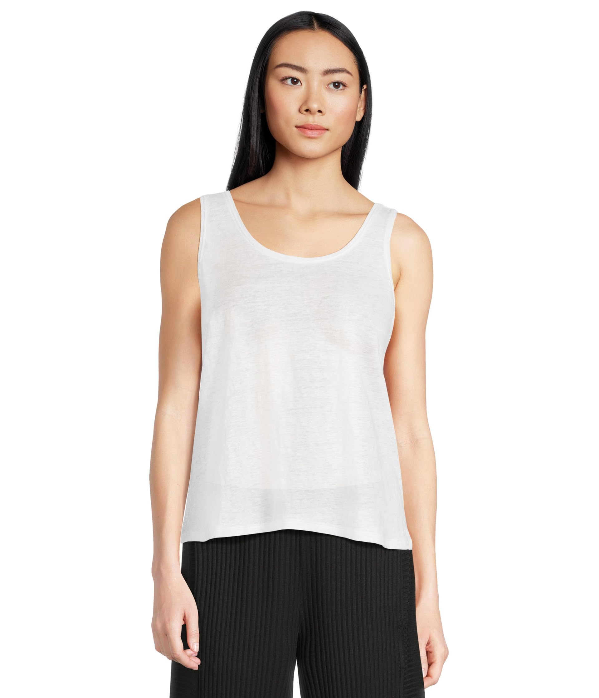 

Топ Eileen Fisher Scoop Neck Tank, белый