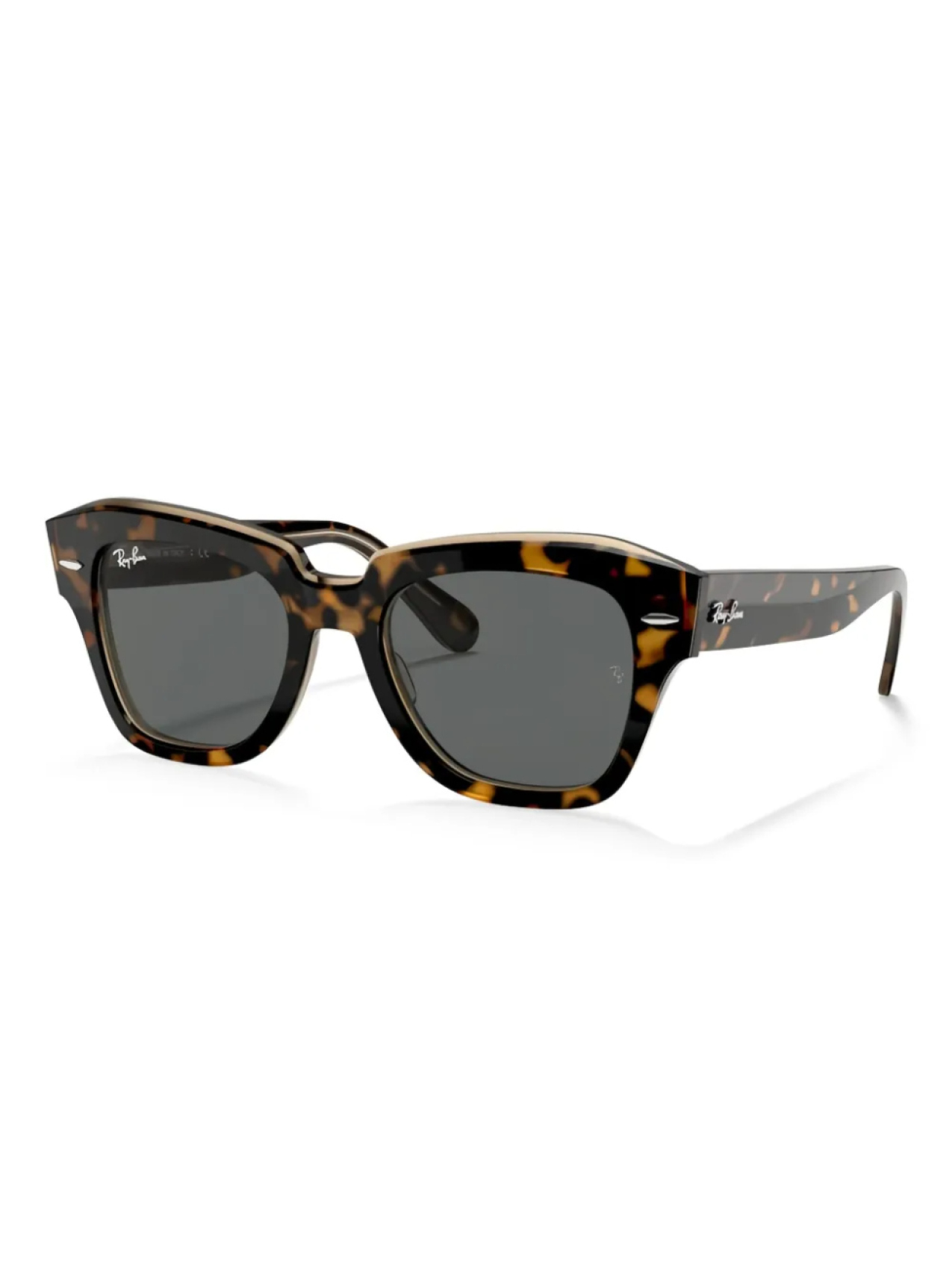 

Солнцезащитные очки с логотипом Ray-Ban, коричневый