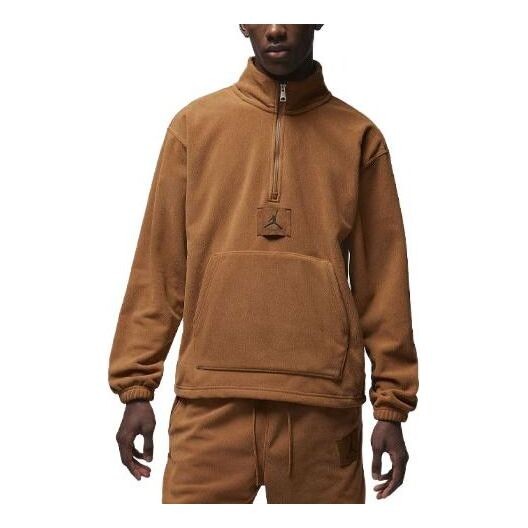 

Толстовка winterized fleece half-zip 'light british tan' Air Jordan, бежевый