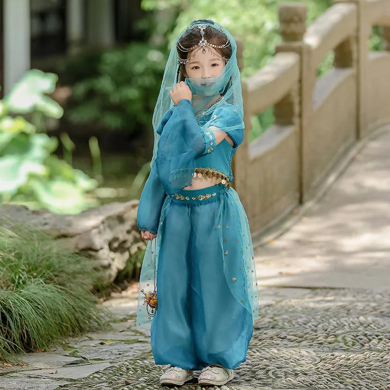 Детский комплект из юбки и футболки с круглым вырезом PROTECTCAMEL, Set-Including Veil — фото 3