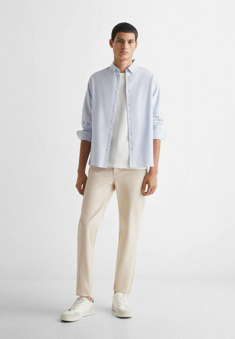 

Рубашка OXFORD Mango Kids, цвет himmelblau