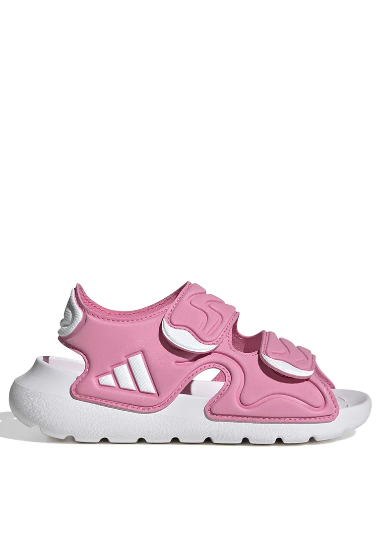 Сандалии детские, 3 ремешка, Altaswim Adidas, белый/розовый — фото 2