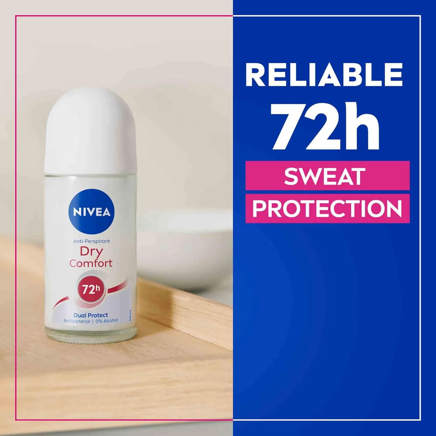 Шариковый антиперспирант Nivea Dry Confidence, 50 мл, 6 штук Nivea — фото 2