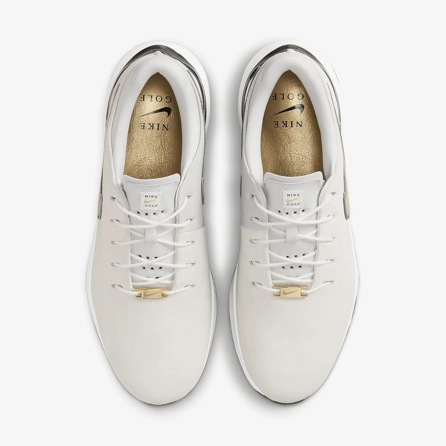 Мужские гольф-туфли Nike Air Zoom Victory Tour 3 NRG, белый/металлик серебристый/черный/металлик золотой — фото 4