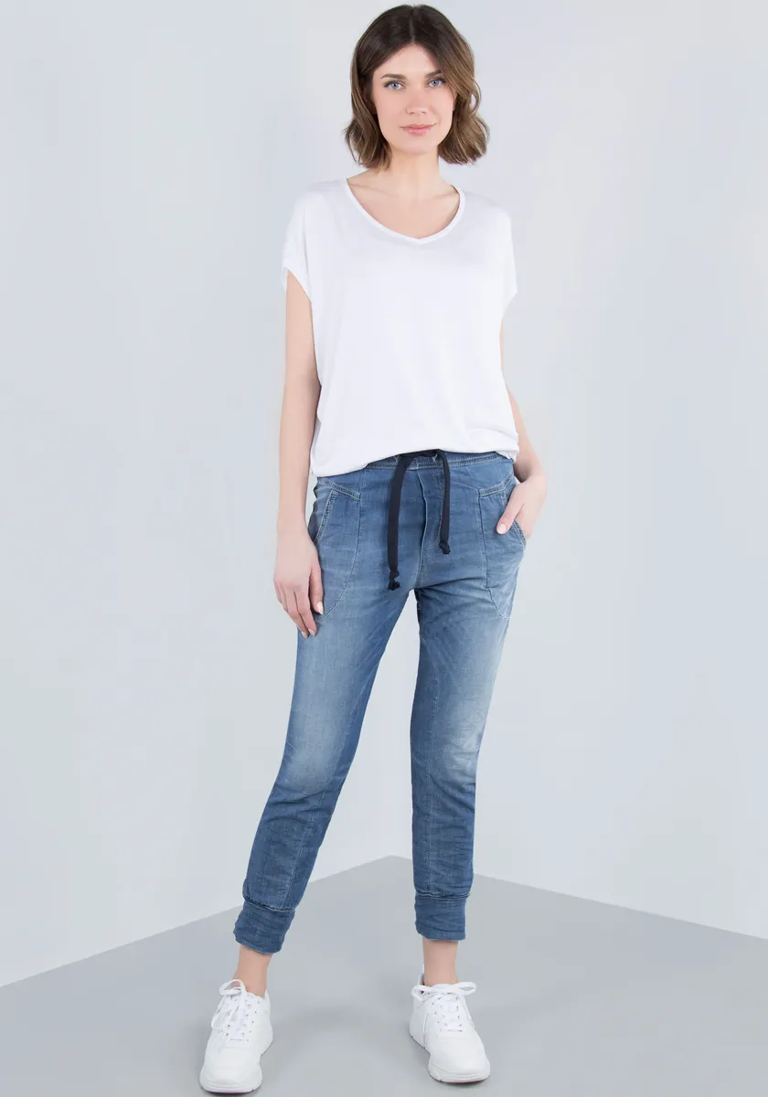 

Джинсовые брюки-джоггеры, облегающий крой Please Jeans, цвет 1670-Bludenim