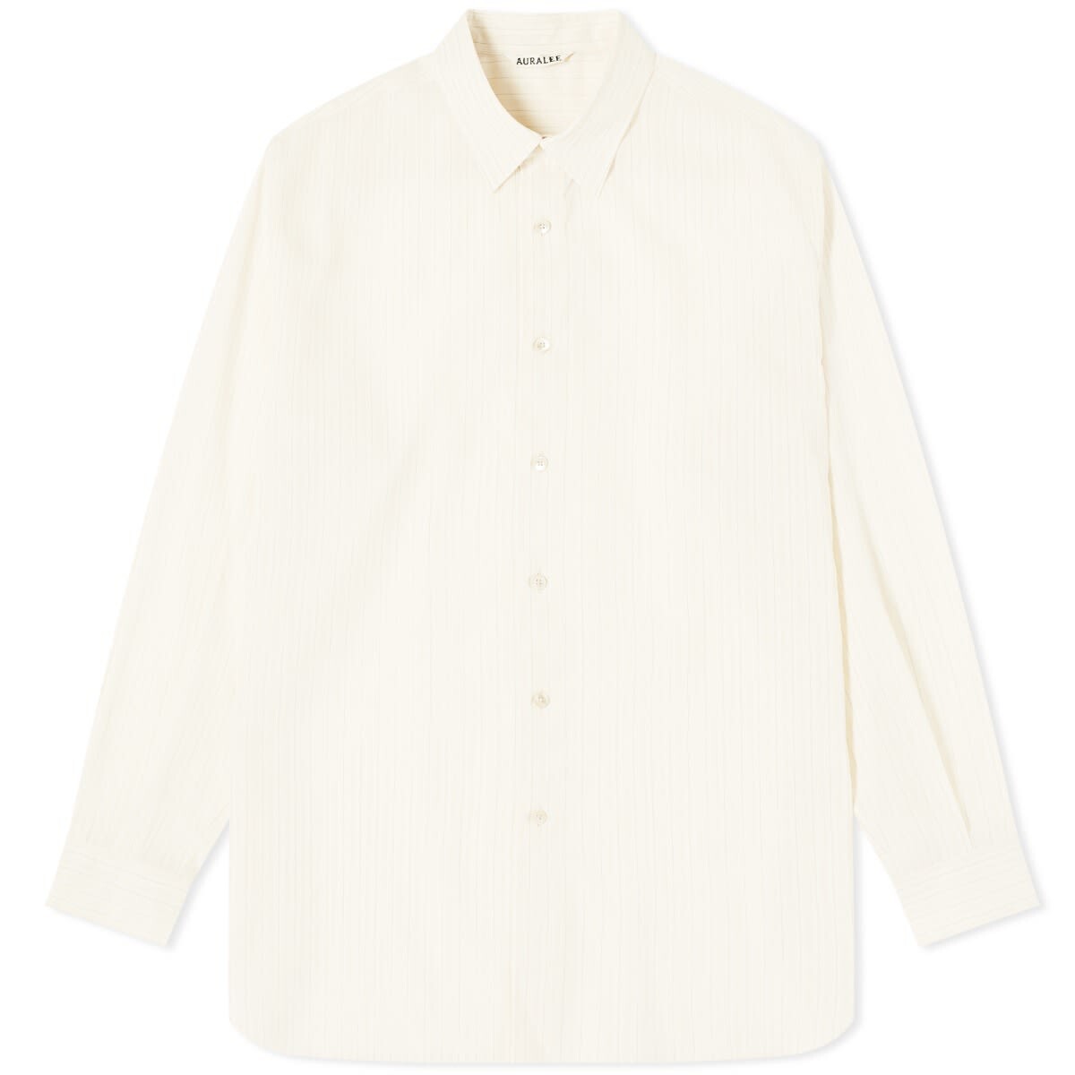 

Рубашка Auralee Finx Stripe Shirt, цвет Light Beige Stripe