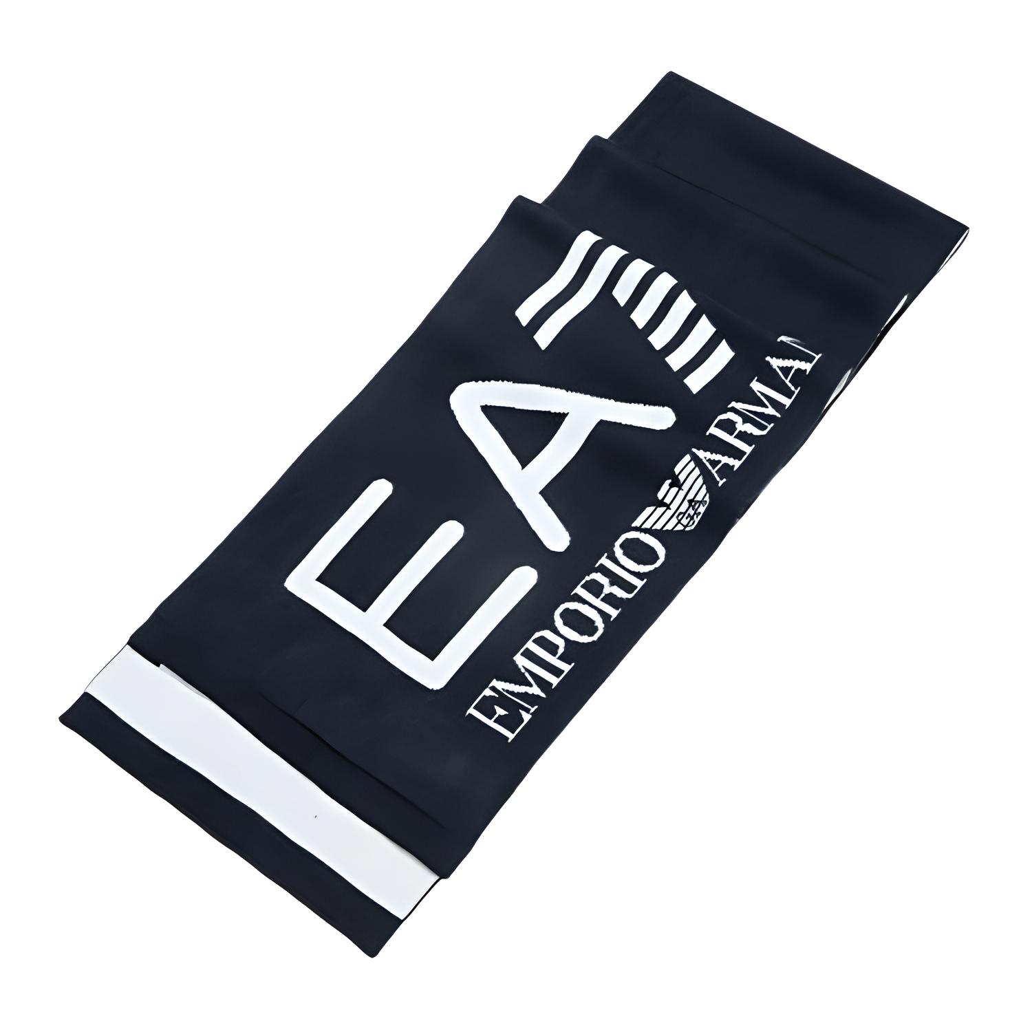 

EMPORIO ARMANI Акриловый вязаный шарф унисекс тёмно-синий, Dark Blue