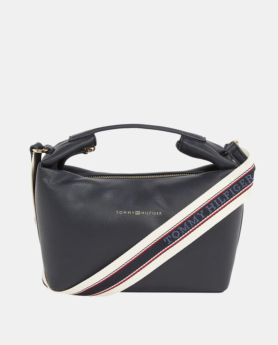 

Сумка через плечо с ручкой в темно-синем цвете Tommy Hilfiger, темно-синий