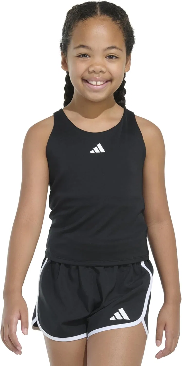 Детская тренировочная майка adidas, Black — фото 3
