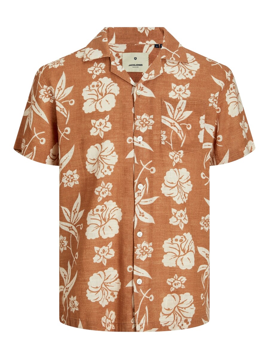 

Рубашка на пуговицах Comfort fit JACK & JONES JJFlores, светло-коричневый