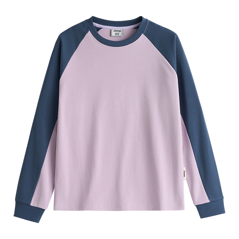 

Футболка для школьников с круглым вырезом Moderate Jeep, светло-фиолетовый